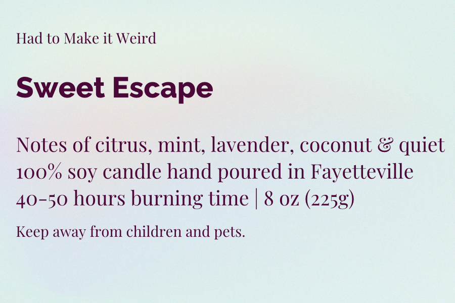 Sweet Escape Candle