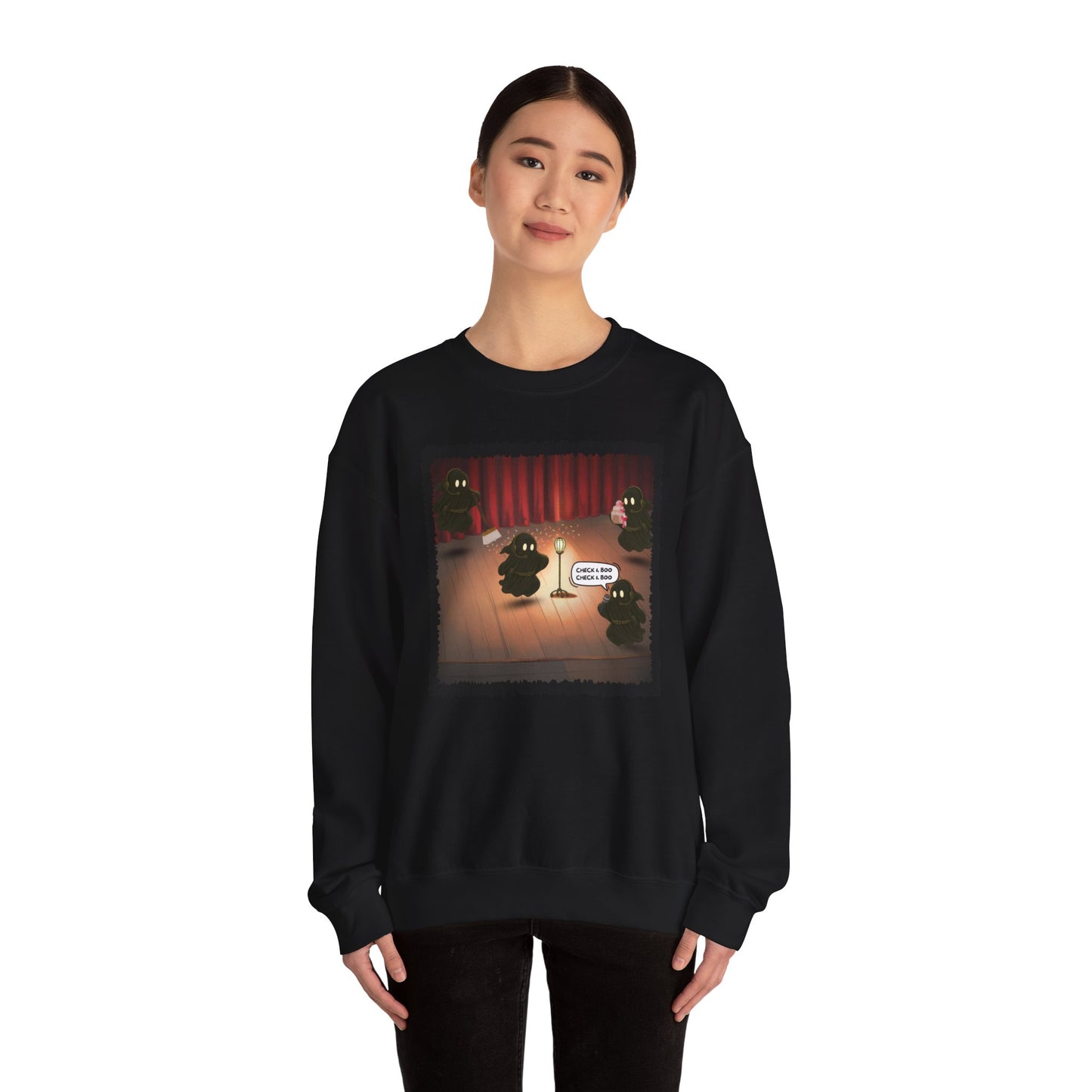 Ghost Light Crew Unisex Gildan Sweatshirt