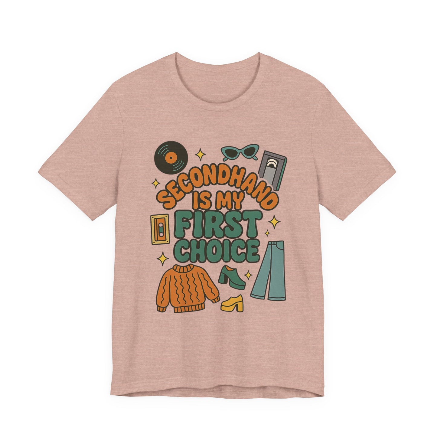 Thrift Shop Tee, Sustainable Fashion Shirt, Secondhand Store T-shirt, Charity Shop Top, Funny Unisex Jersey Short Sleeve Tee