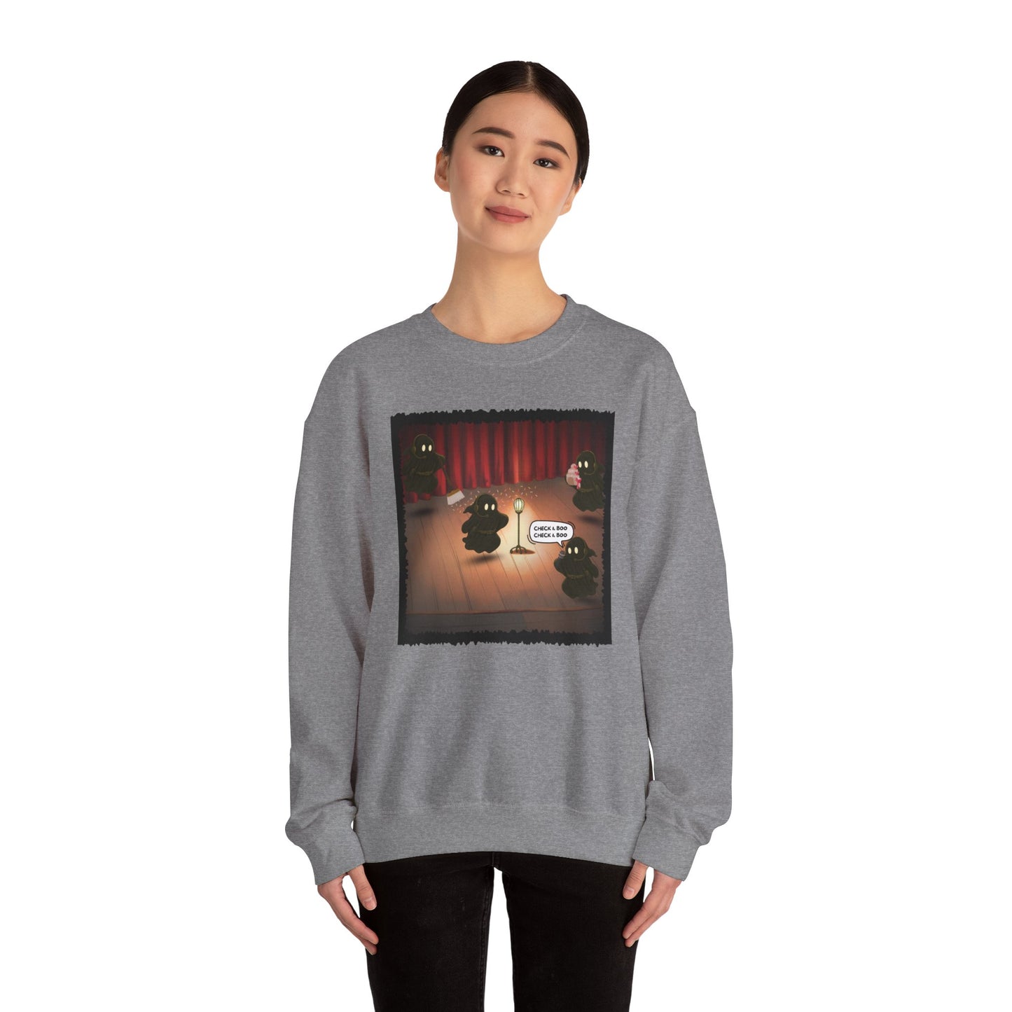 Ghost Light Crew Unisex Gildan Sweatshirt