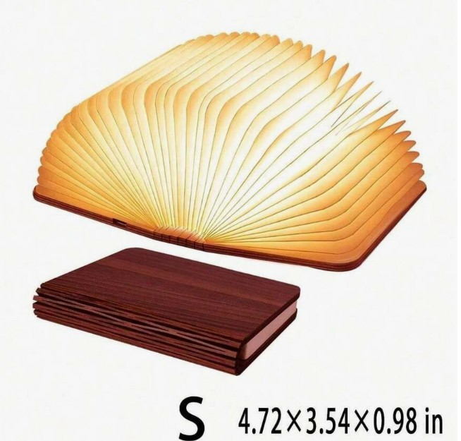 Folding Book Lamp - size reference