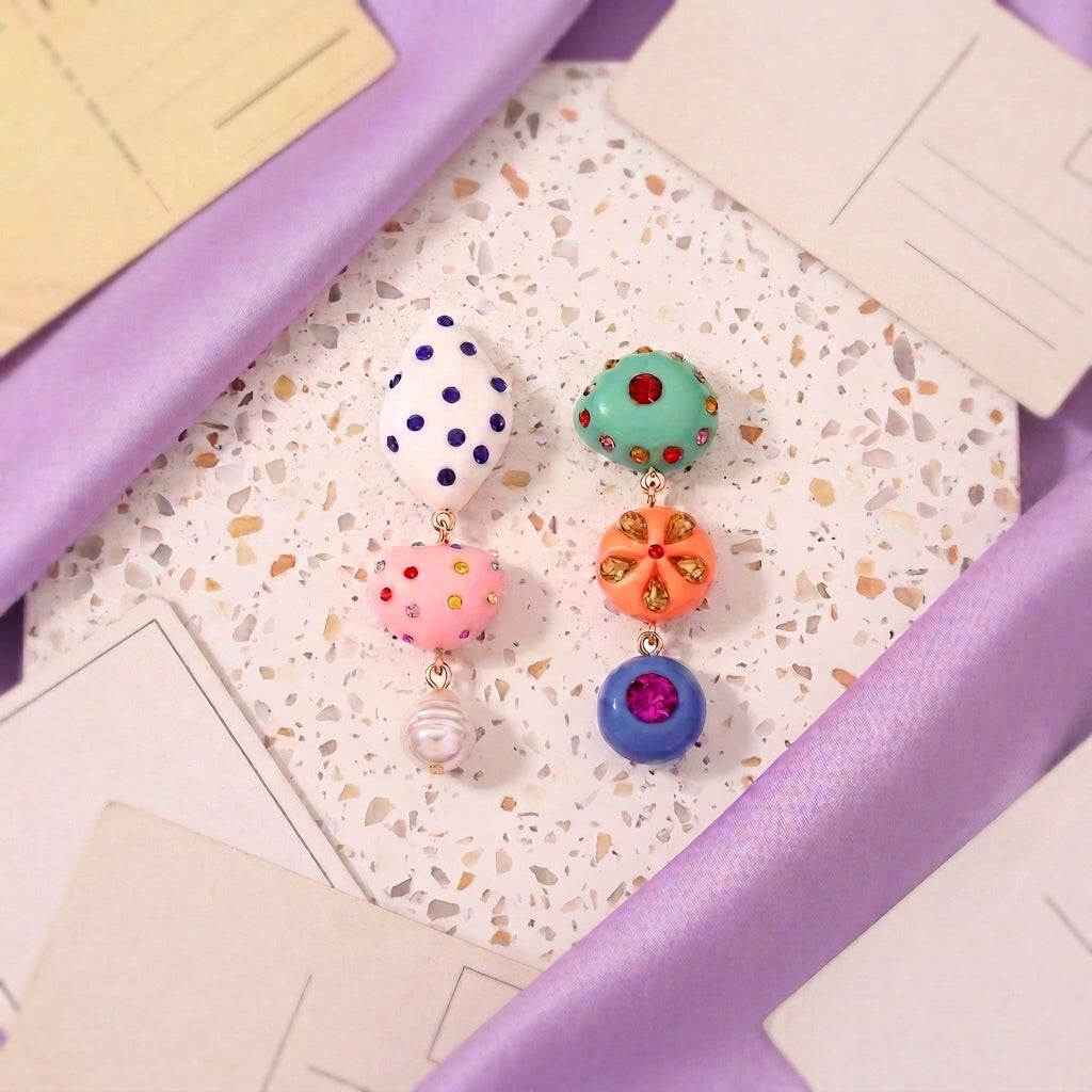 Candy Drop Earrings flatlay