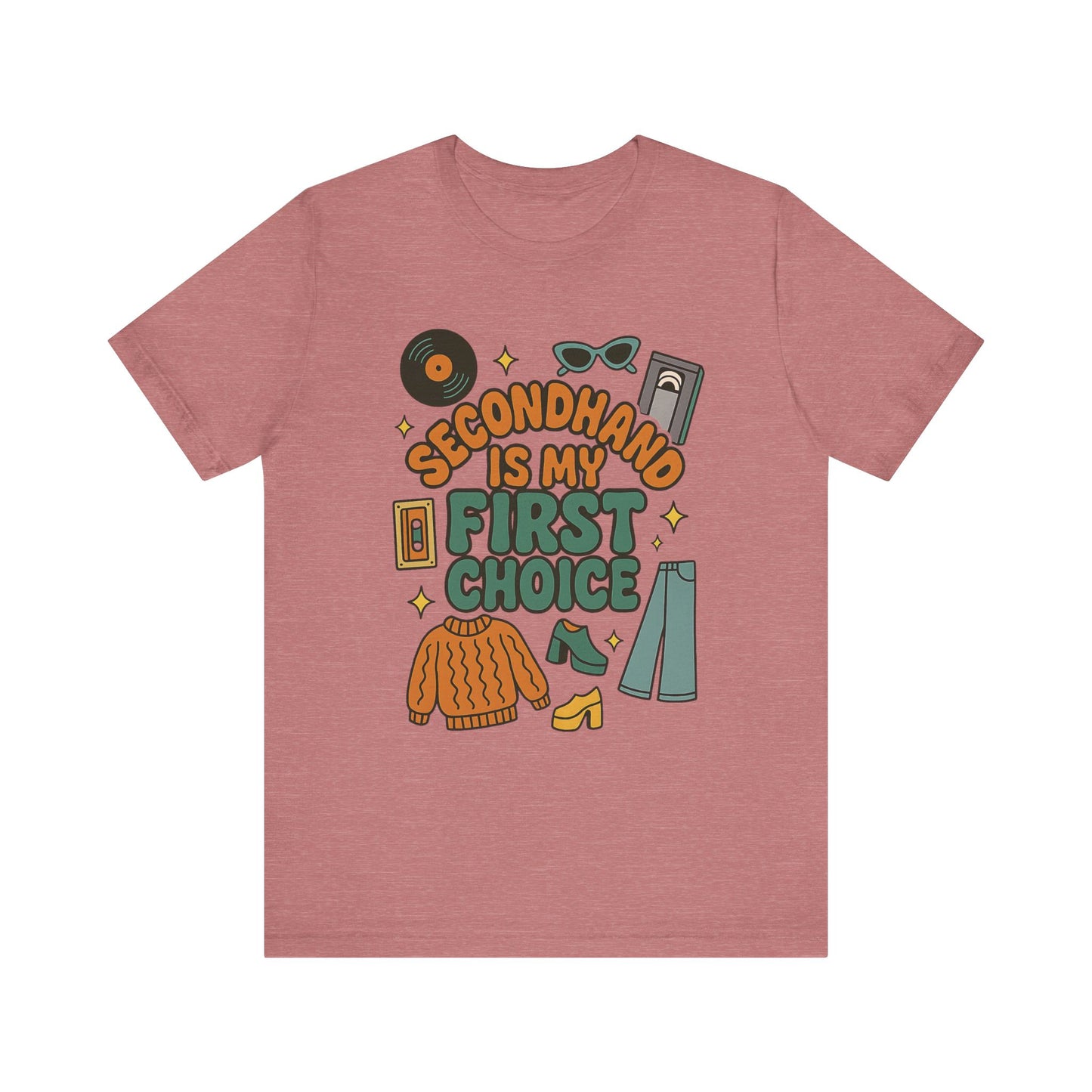 Thrift Shop Tee, Sustainable Fashion Shirt, Secondhand Store T-shirt, Charity Shop Top, Funny Unisex Jersey Short Sleeve Tee
