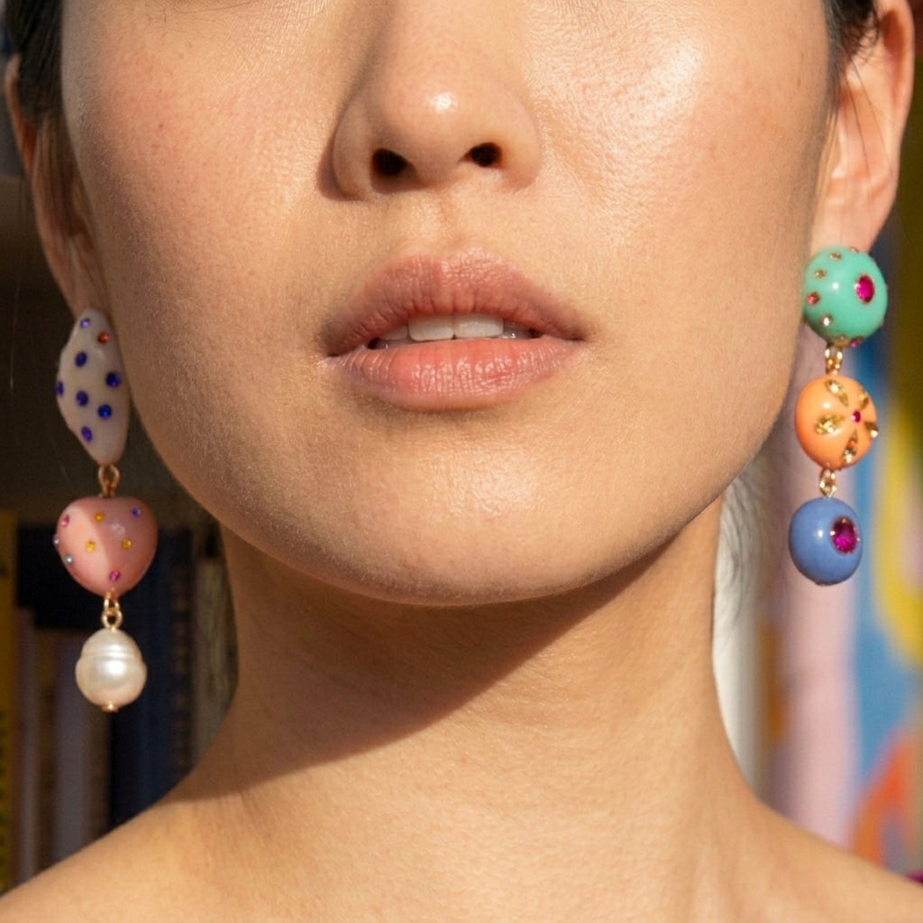 Candy Drop Earrings worn