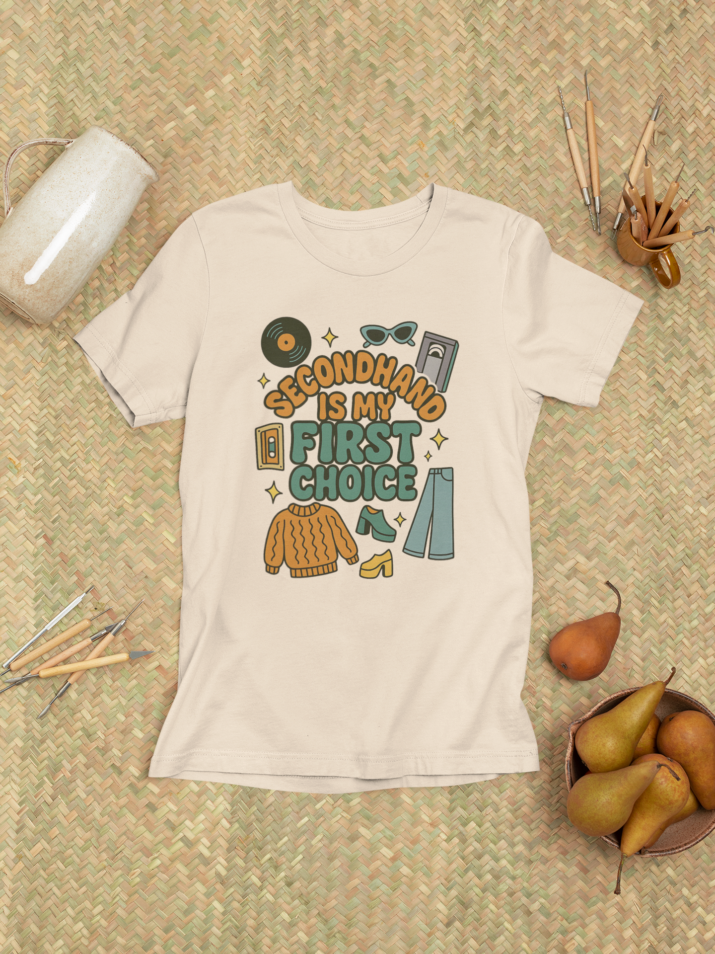 Thrift Shop Tee, Sustainable Fashion Shirt, Secondhand Store T-shirt, Charity Shop Top, Funny Unisex Jersey Short Sleeve Tee