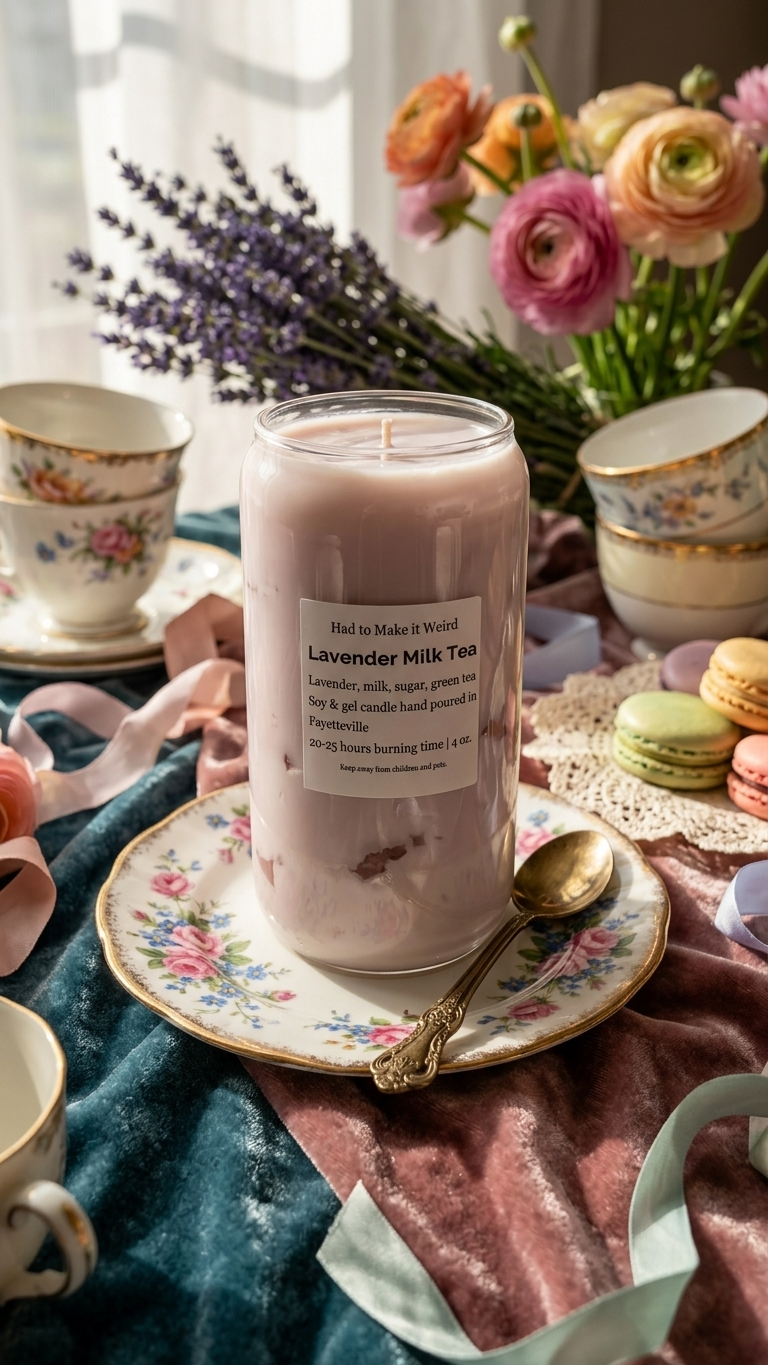 Lavender Milk Tea Candle