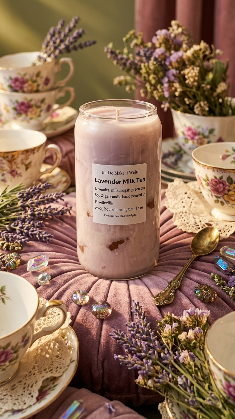 Lavender Milk Tea Candle