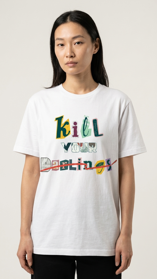 Kill Your Darlings Tee — Writers & Creatives Collage Letter T-Shirt